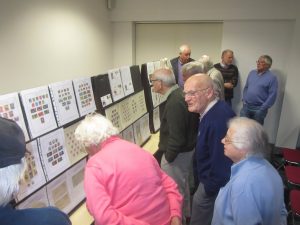 NPS Members inspecting the displays