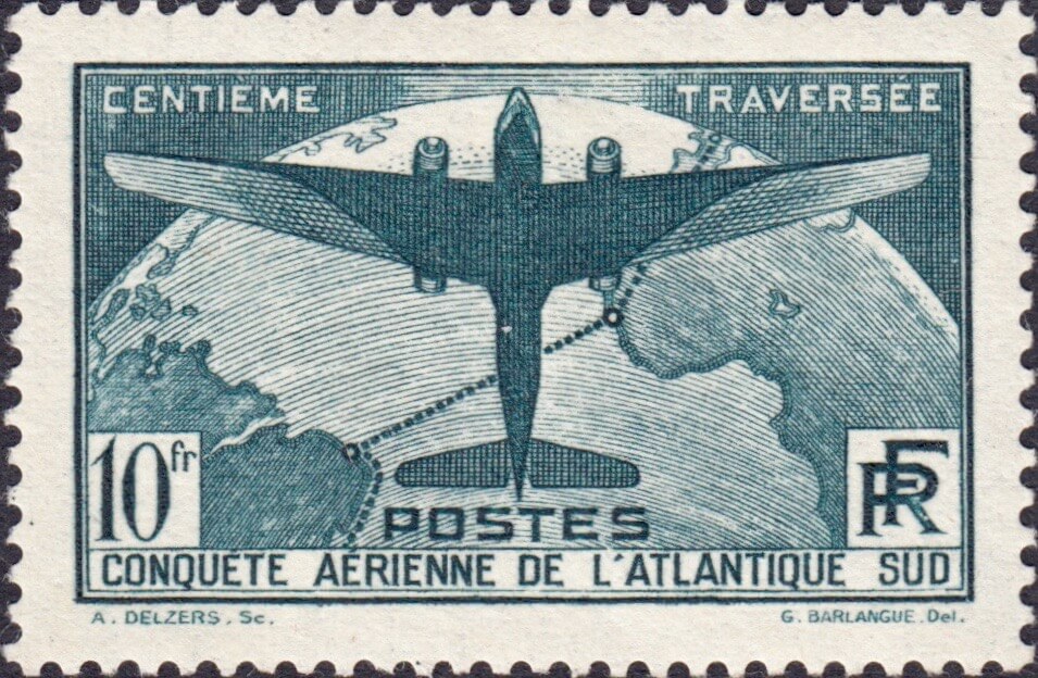 100th Flight between France & S. America SG554 Latecoere 300 Flying Boat