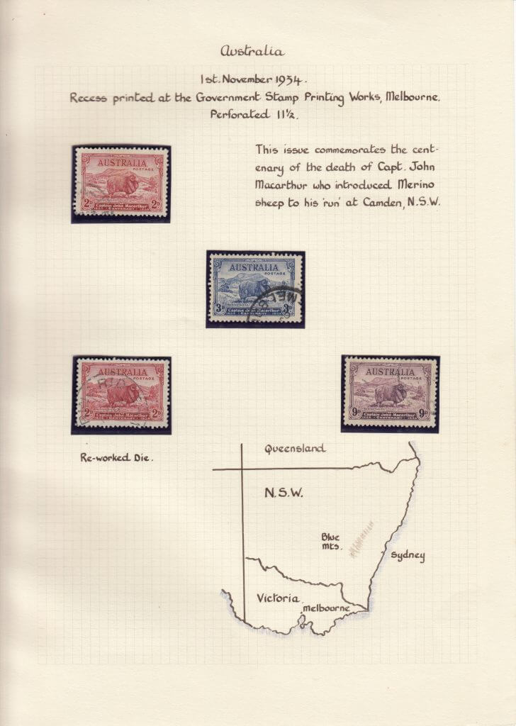 Competition winner - Australia stamps 1934