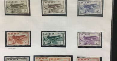 Northwich Philatelic Society November Members Evening shows the diversity of collecting of members Northwich Philatelic Society - 3 Sheets November 2019