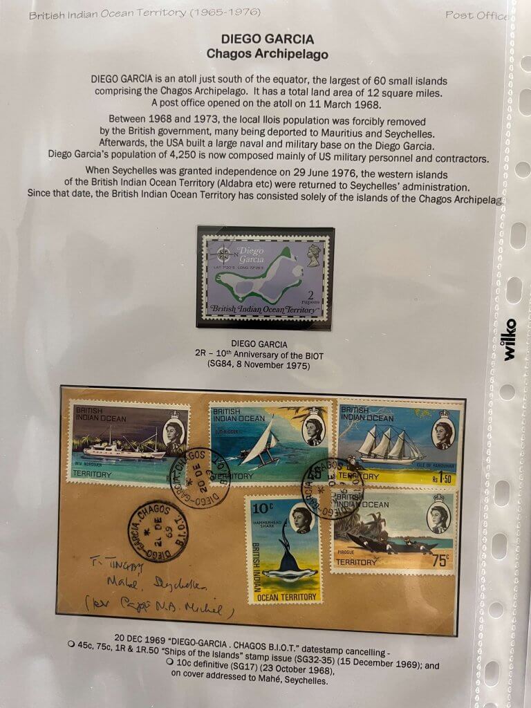 Visit from Ellesmere Port Philatelic Society - British Indian Ocean Territories