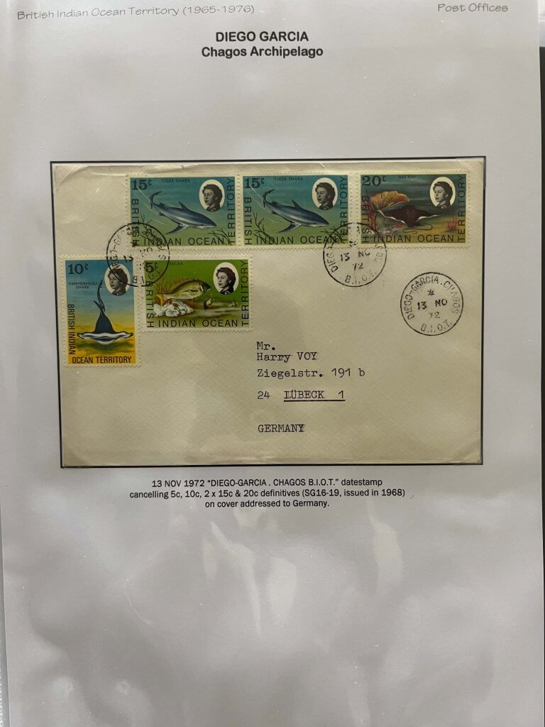 Visit from Ellesmere Port Philatelic Society - British Indian Ocean Territories