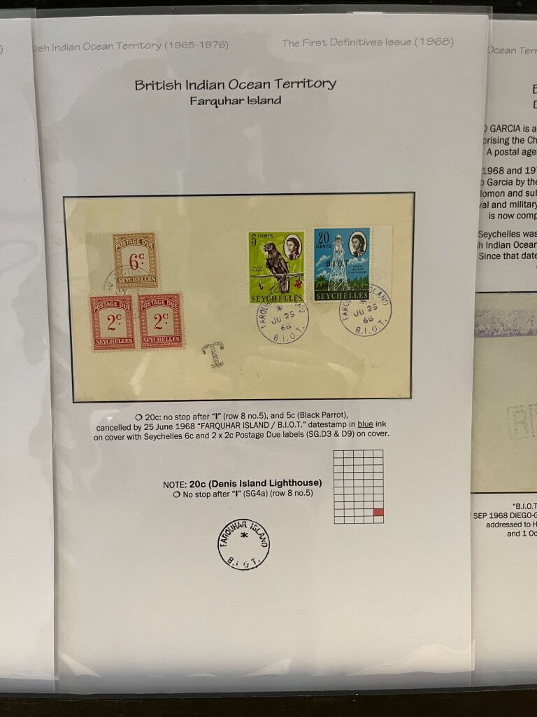 Visit from Ellesmere Port Philatelic Society - British Indian Ocean Territories