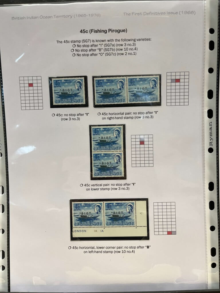 Visit from Ellesmere Port Philatelic Society - British Indian Ocean Territories