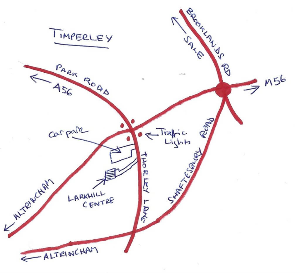 Timperley - Trafford PS location map