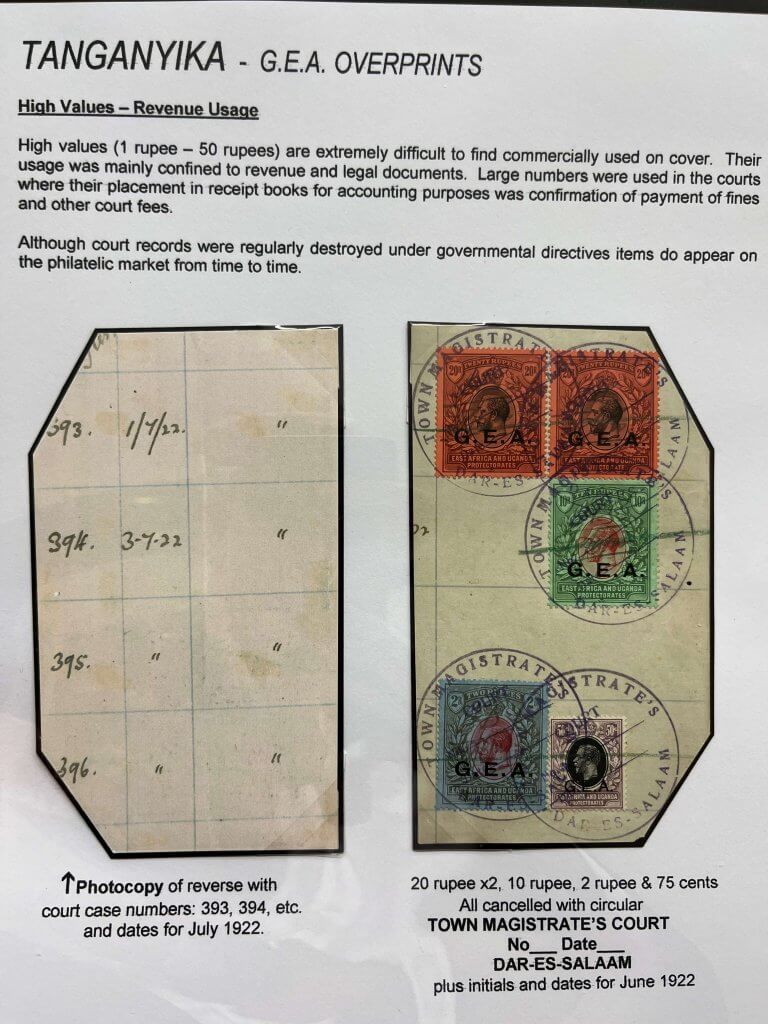 Tanganyika Postal History | Northwich Philatelic Society