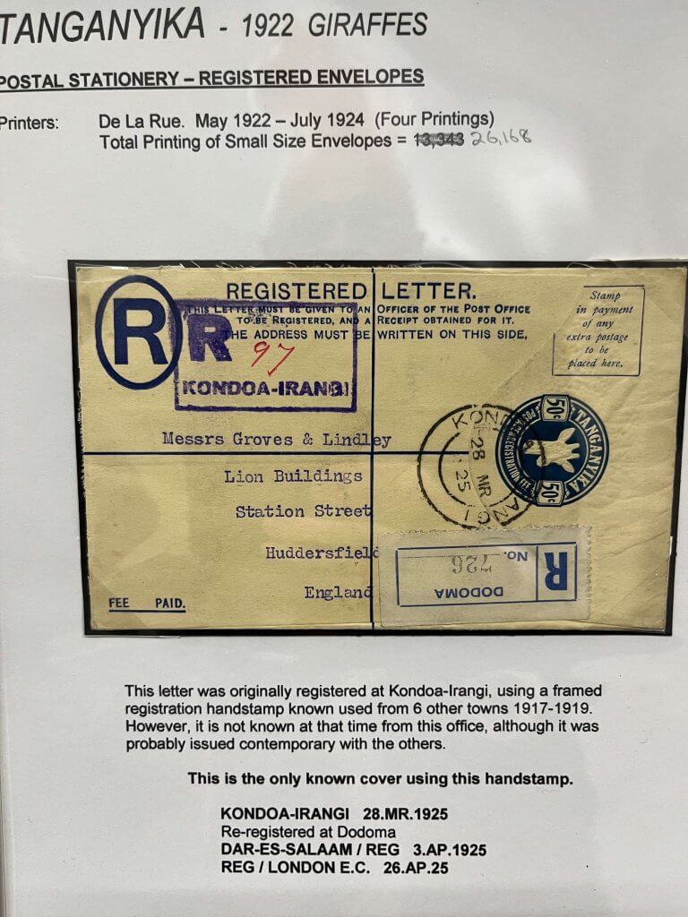 Tanganyika Postal History | Northwich Philatelic Society