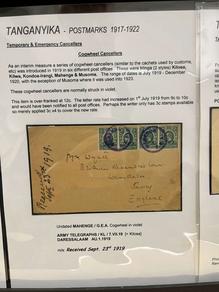 Tanganyika Postal History | Northwich Philatelic Society