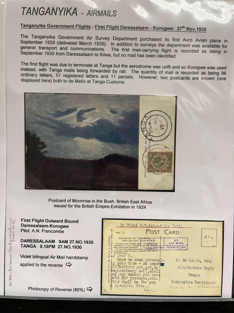 Tanganyika Postal History | Northwich Philatelic Society