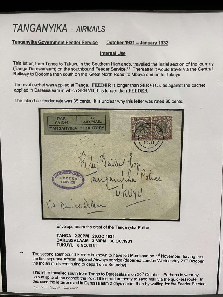 Tanganyika Postal History | Northwich Philatelic Society