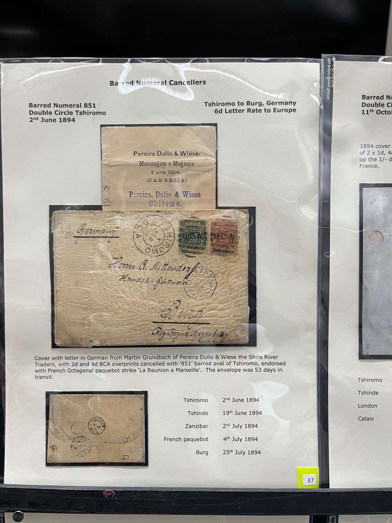 The Early Postal History of British Central Africa | Northwich Philatelic Society November 2025