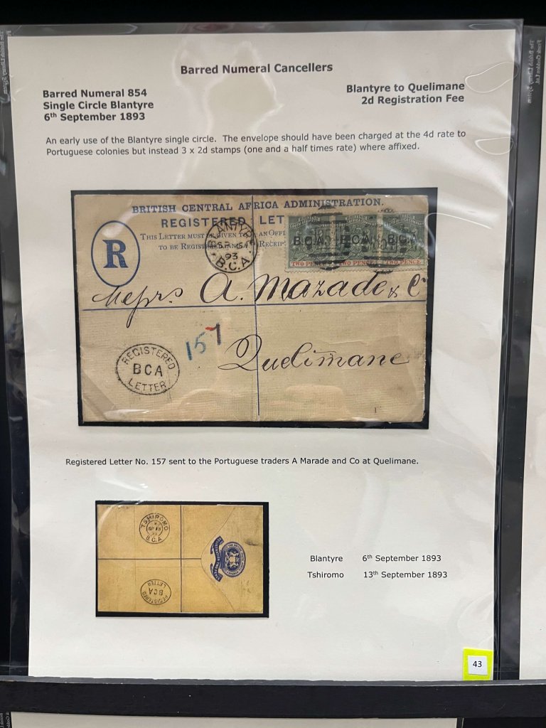 The Early Postal History of British Central Africa | Northwich Philatelic Society November 2025