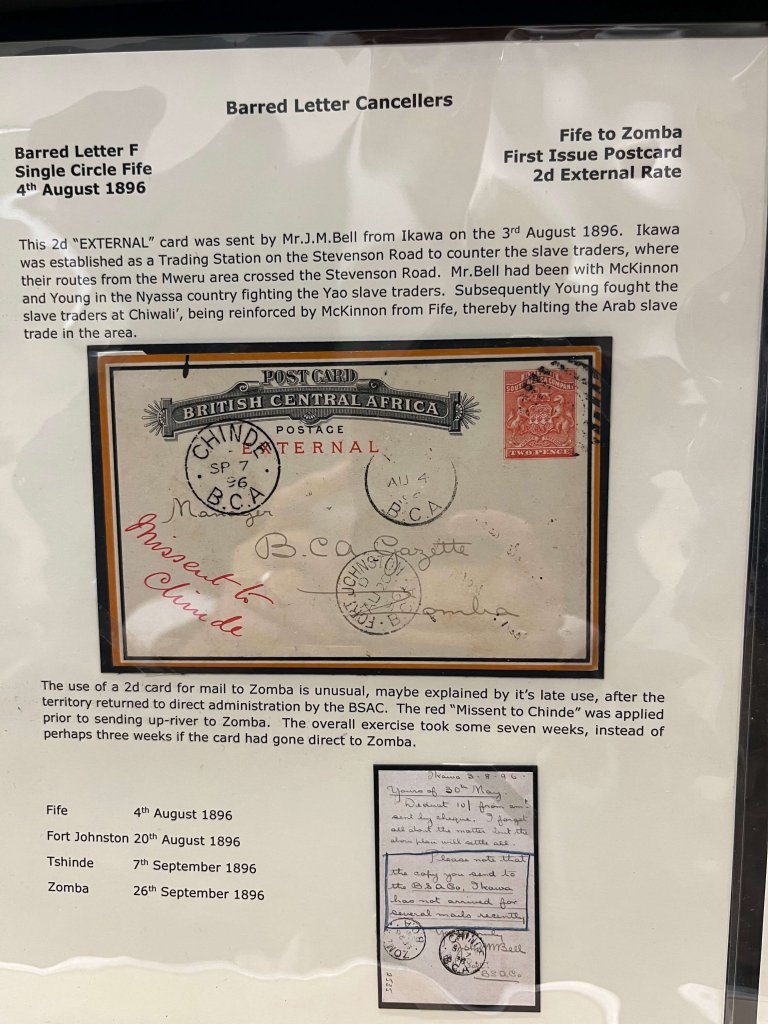 The Early Postal History of British Central Africa | Northwich Philatelic Society November 2025