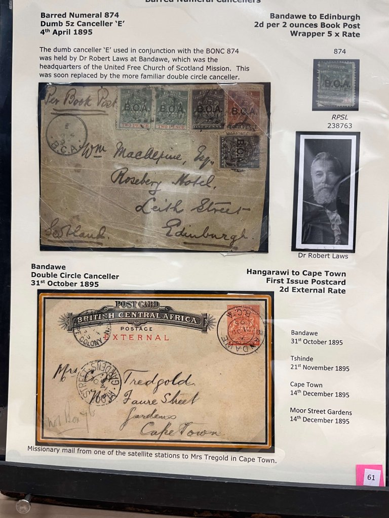 The Early Postal History of British Central Africa | Northwich Philatelic Society November 2025