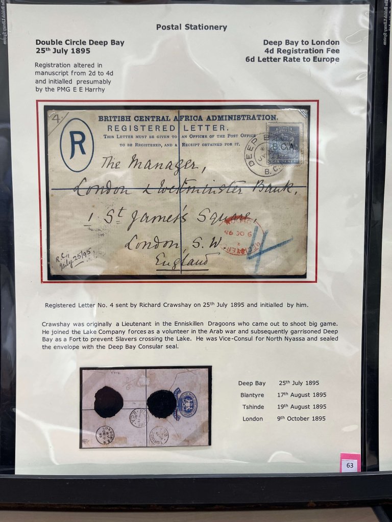 The Early Postal History of British Central Africa | Northwich Philatelic Society November 2025