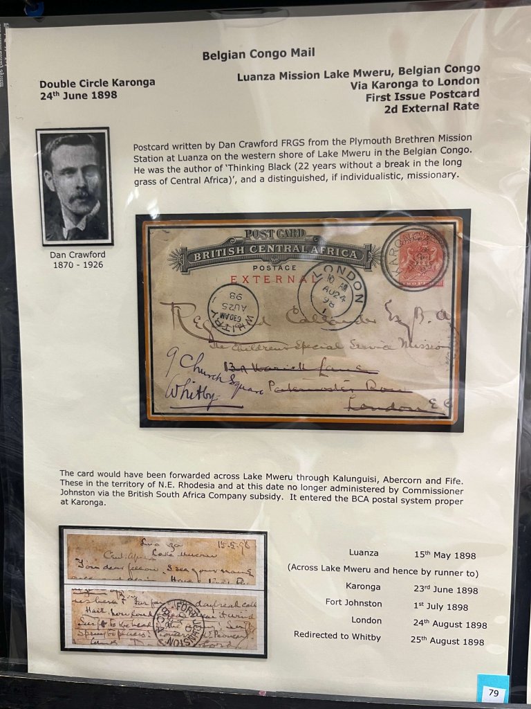 The Early Postal History of British Central Africa | Northwich Philatelic Society November 2025