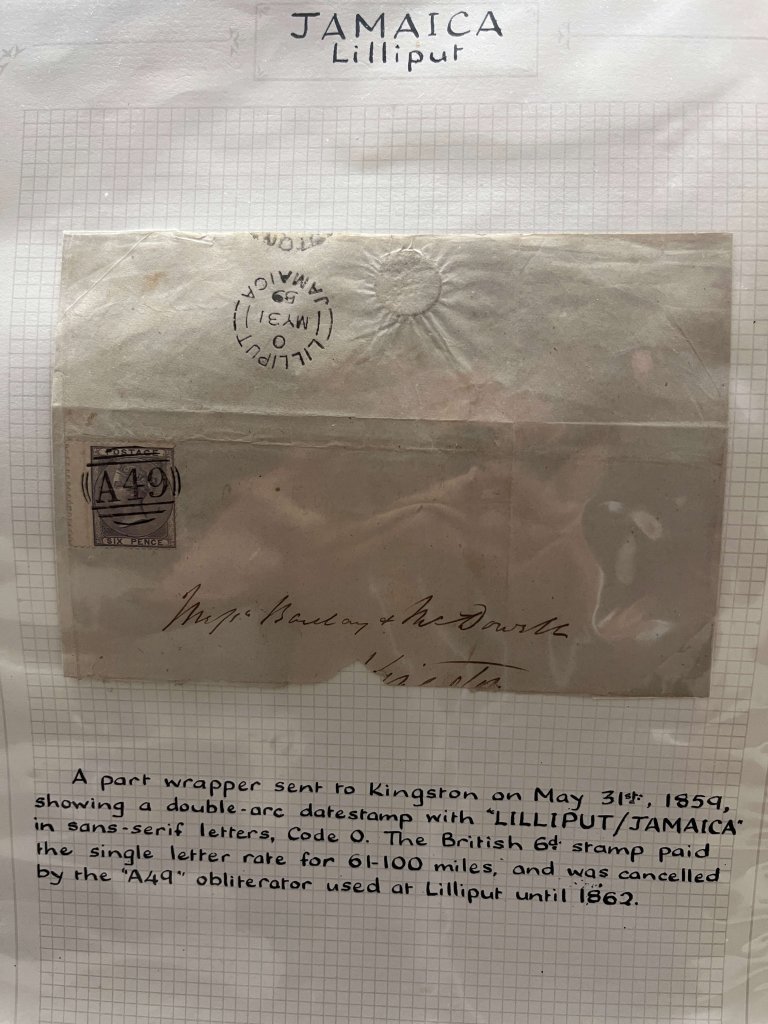 The Postal History of Sale and Jamaican Parish cancels | Northwich Philatelic Society