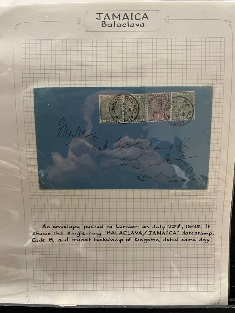 The Postal History of Sale and Jamaican Parish cancels | Northwich Philatelic Society