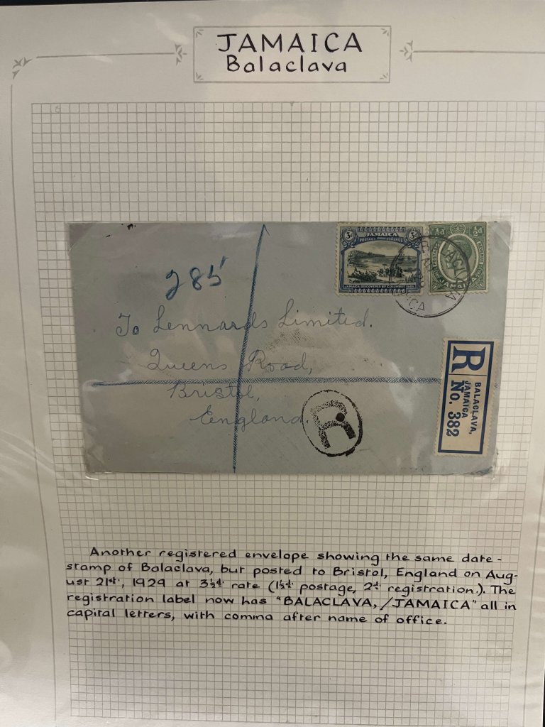 The Postal History of Sale and Jamaican Parish cancels | Northwich Philatelic Society