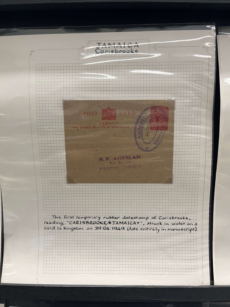 The Postal History of Sale and Jamaican Parish cancels | Northwich Philatelic Society