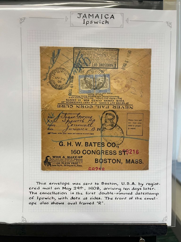 The Postal History of Sale and Jamaican Parish cancels | Northwich Philatelic Society