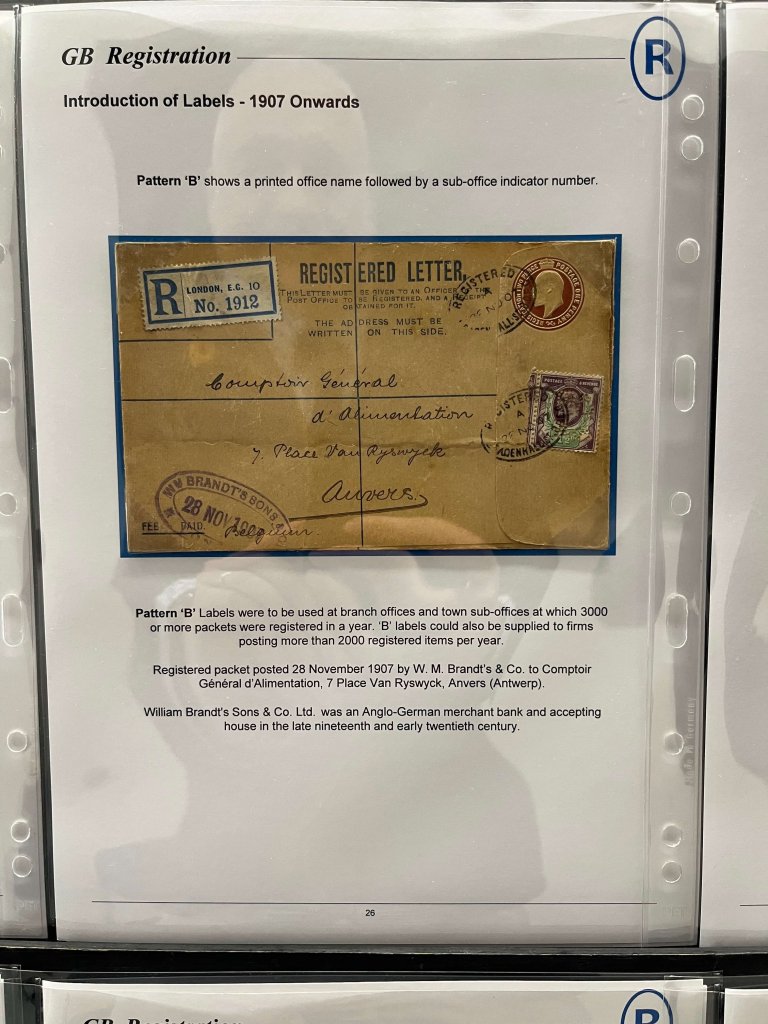 G.B. Registered Mail | Northwich Philatelic Society