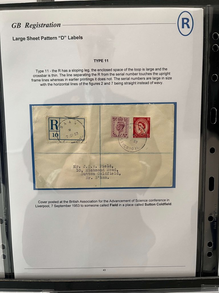 G.B. Registered Mail | Northwich Philatelic Society