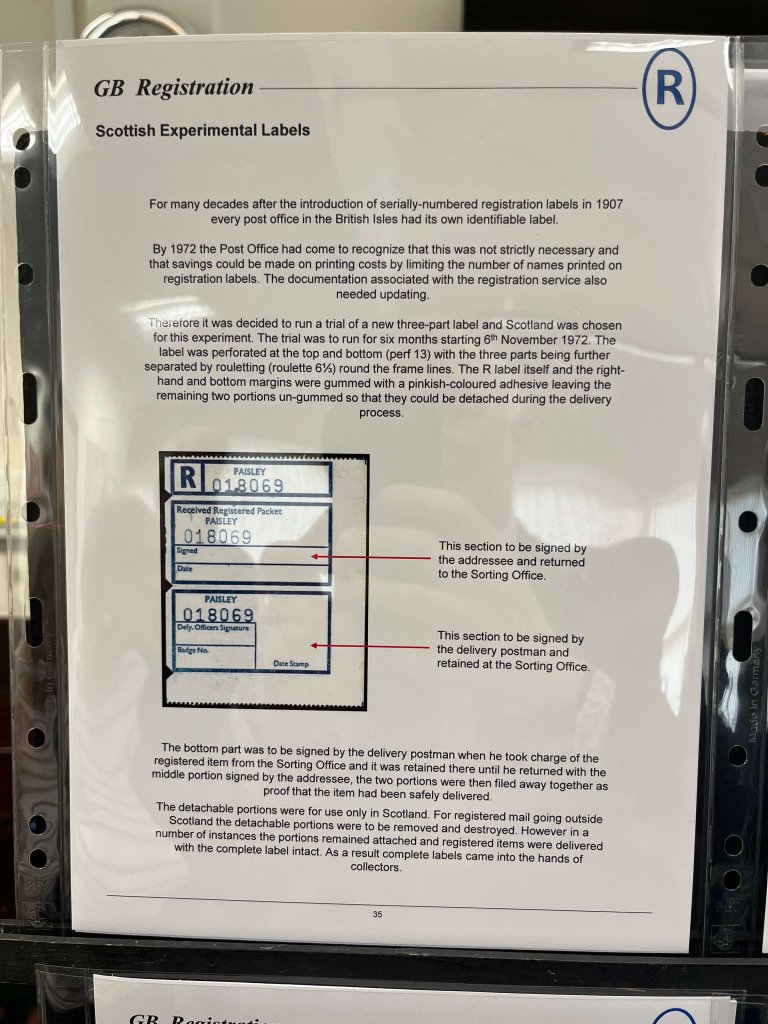 G.B. Registered Mail | Northwich Philatelic Society