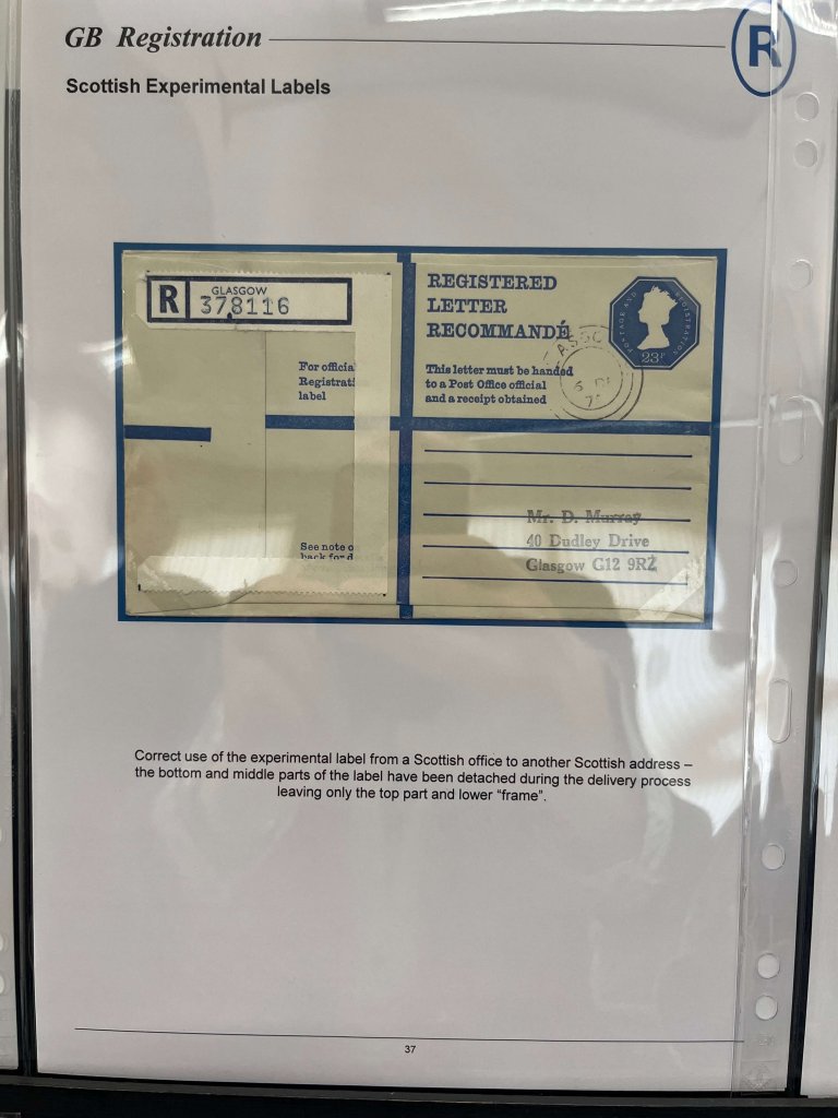 G.B. Registered Mail | Northwich Philatelic Society