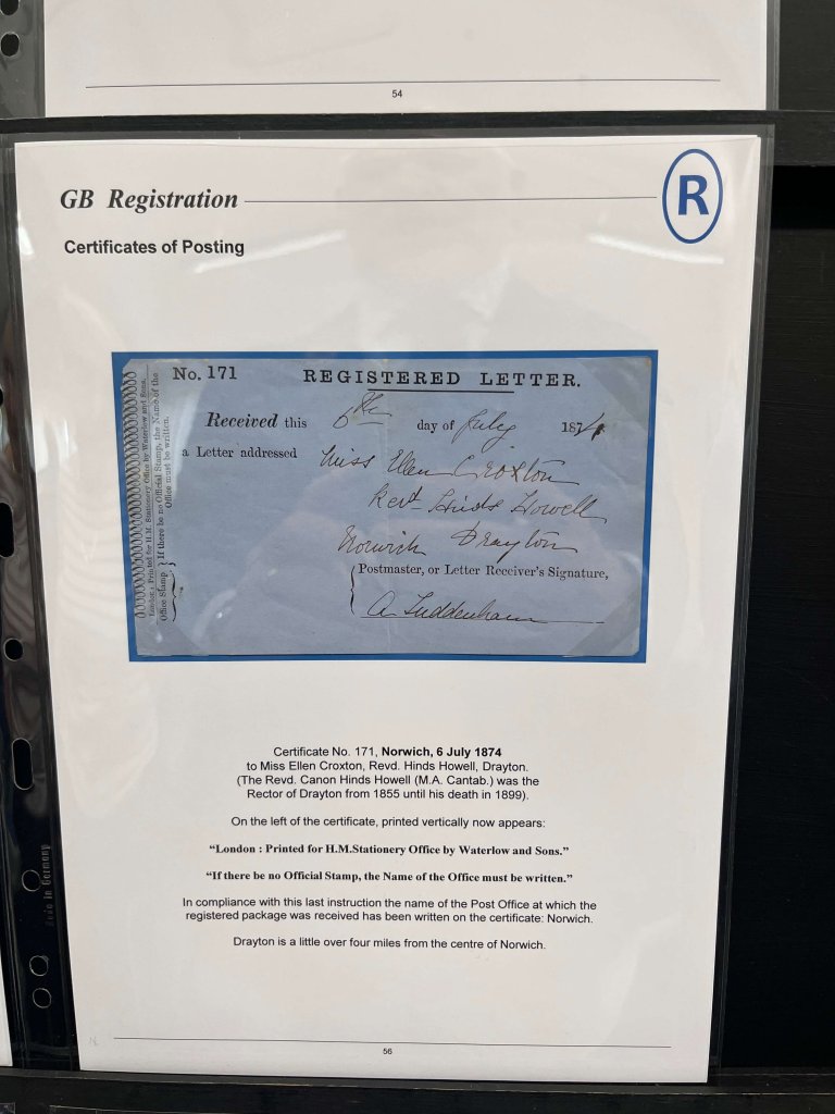 G.B. Registered Mail | Northwich Philatelic Society