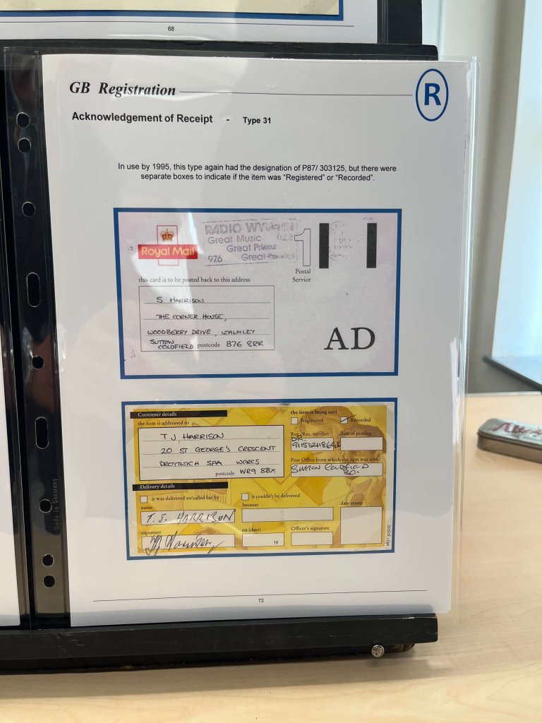 G.B. Registered Mail | Northwich Philatelic Society