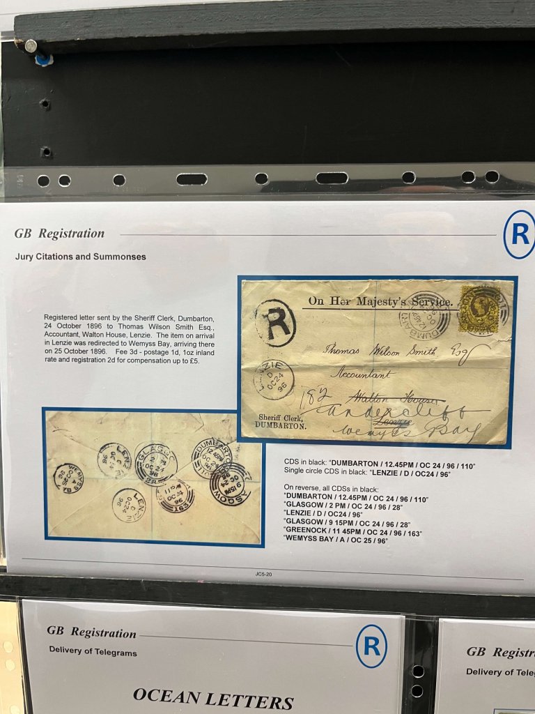 G.B. Registered Mail | Northwich Philatelic Society