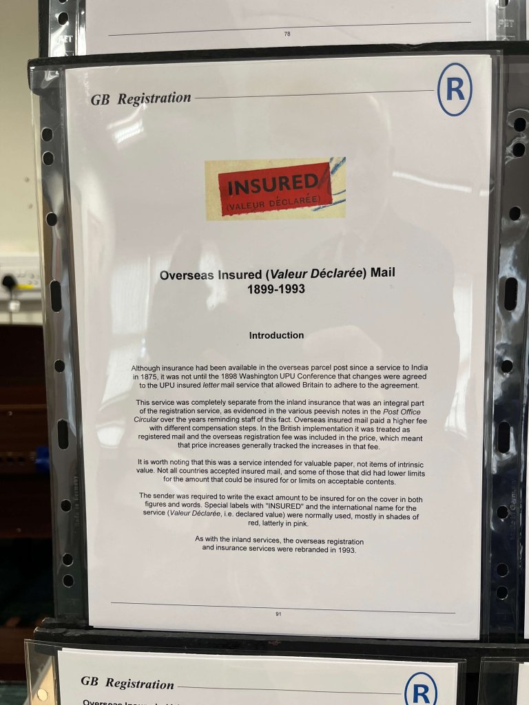 G.B. Registered Mail | Northwich Philatelic Society