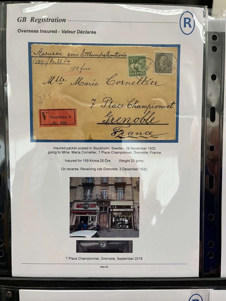 G.B. Registered Mail | Northwich Philatelic Society