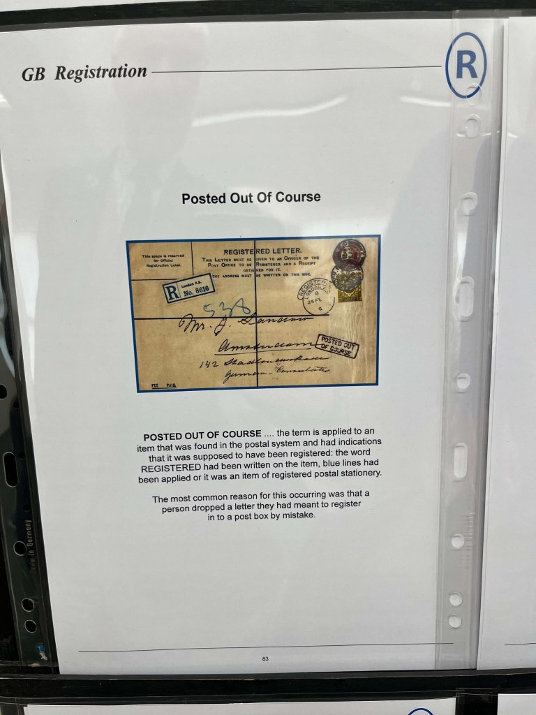 G.B. Registered Mail | Northwich Philatelic Society