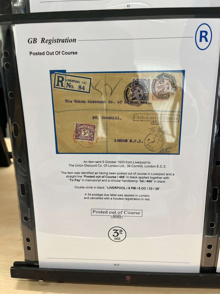 G.B. Registered Mail | Northwich Philatelic Society