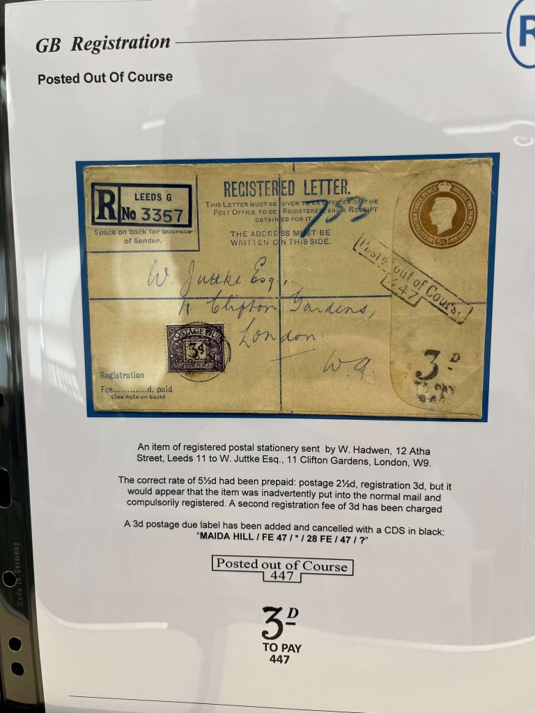 G.B. Registered Mail | Northwich Philatelic Society