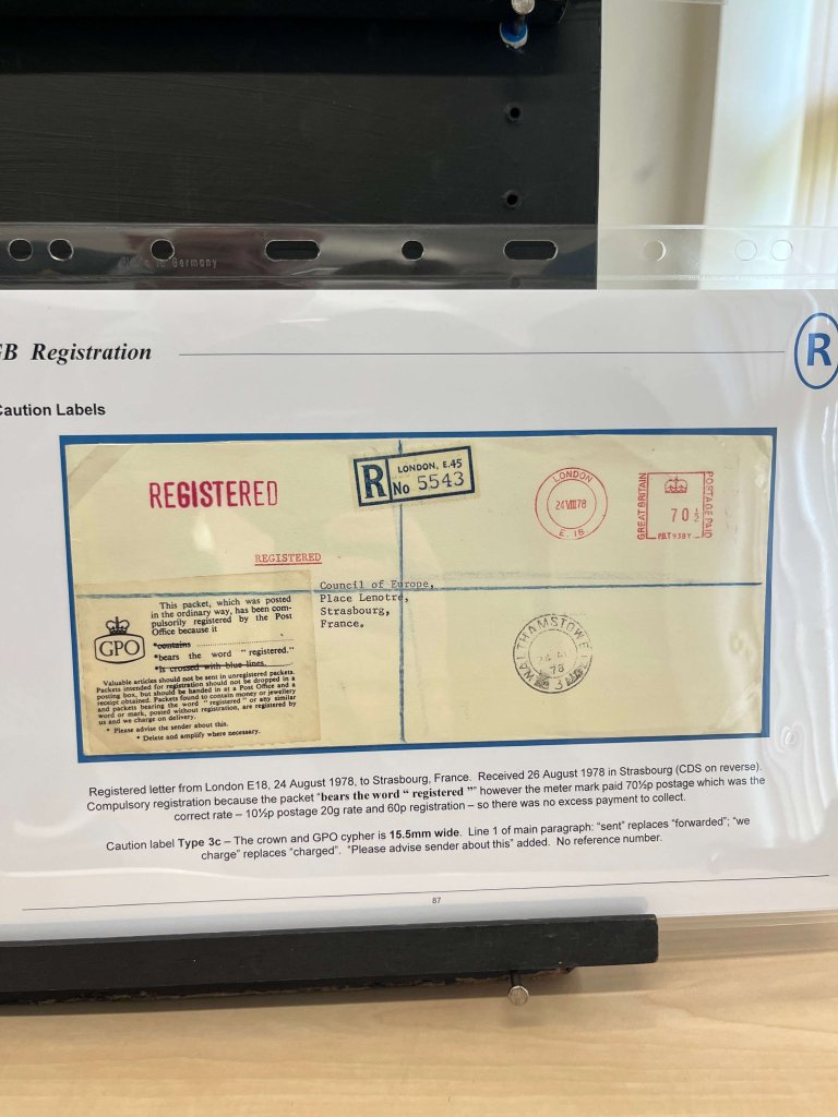 G.B. Registered Mail | Northwich Philatelic Society